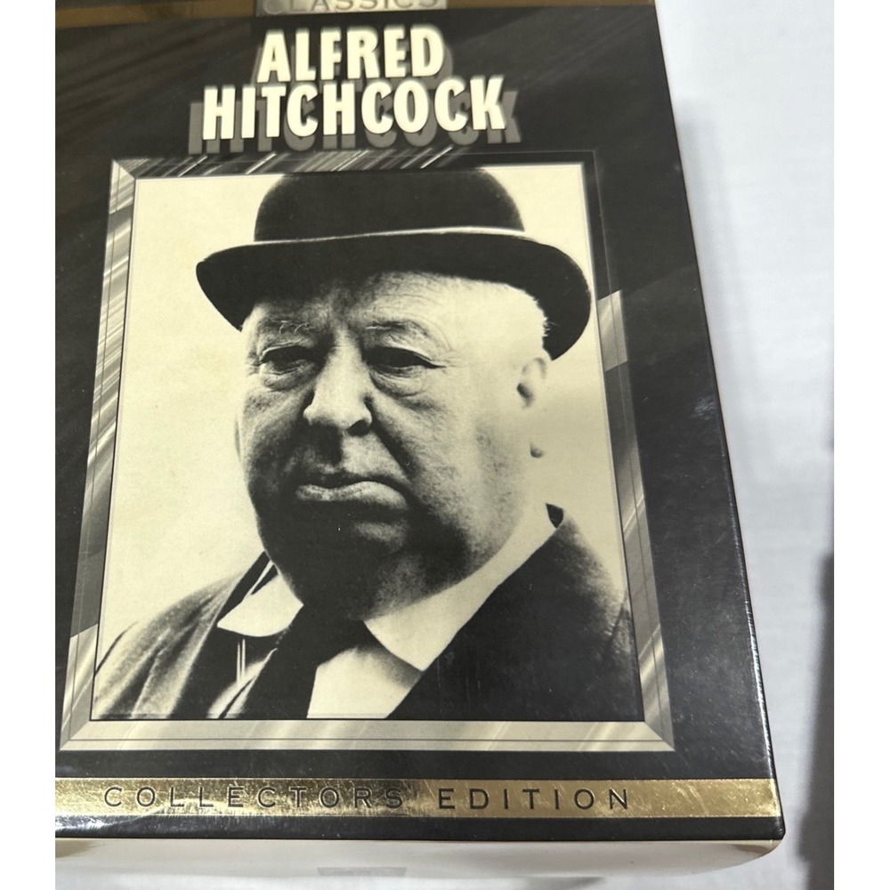 Alfred Hitchcock Movie Classics VHS Box Set 5 Videos Collectors Edition Retro